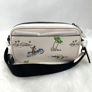 Coach Jayden Crossbody Bag With Surf Print In Leather/Chalk CBI35 NWT